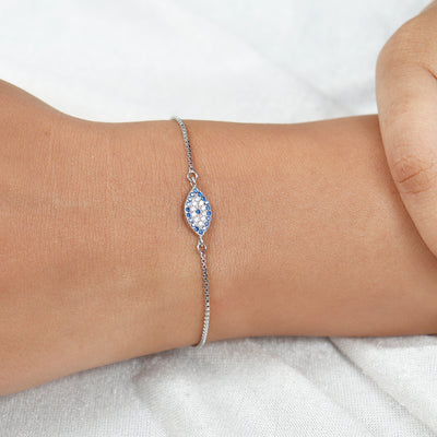 Nazarana Evil eye Silver Bracelet