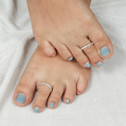 Petal Sterling Silver Toerings