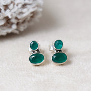 Emerald Essence Stone  Earrings