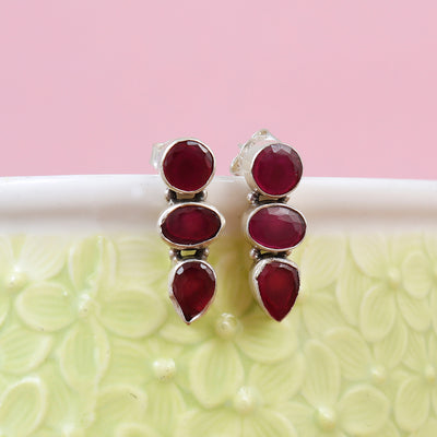 Ruby Radiance Earrings