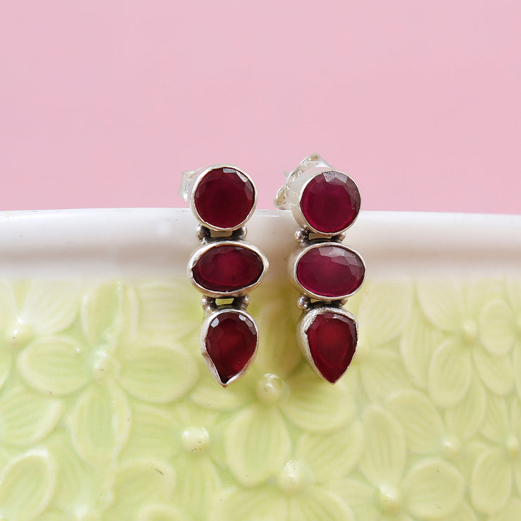 Ruby Radiance Earrings