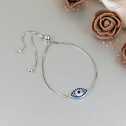 Evil Eye Silver Bracelet