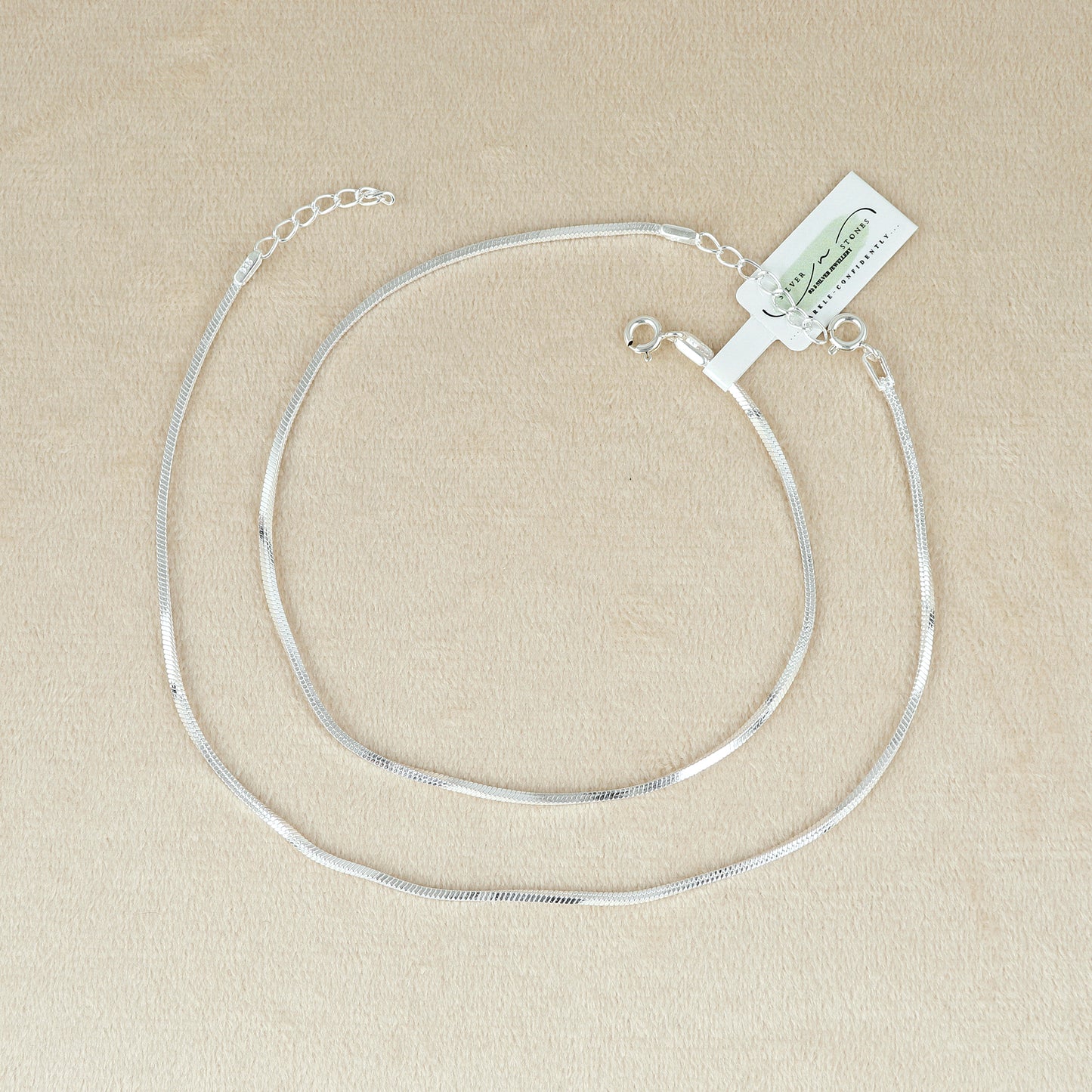 Classic Silver Snake Anklet