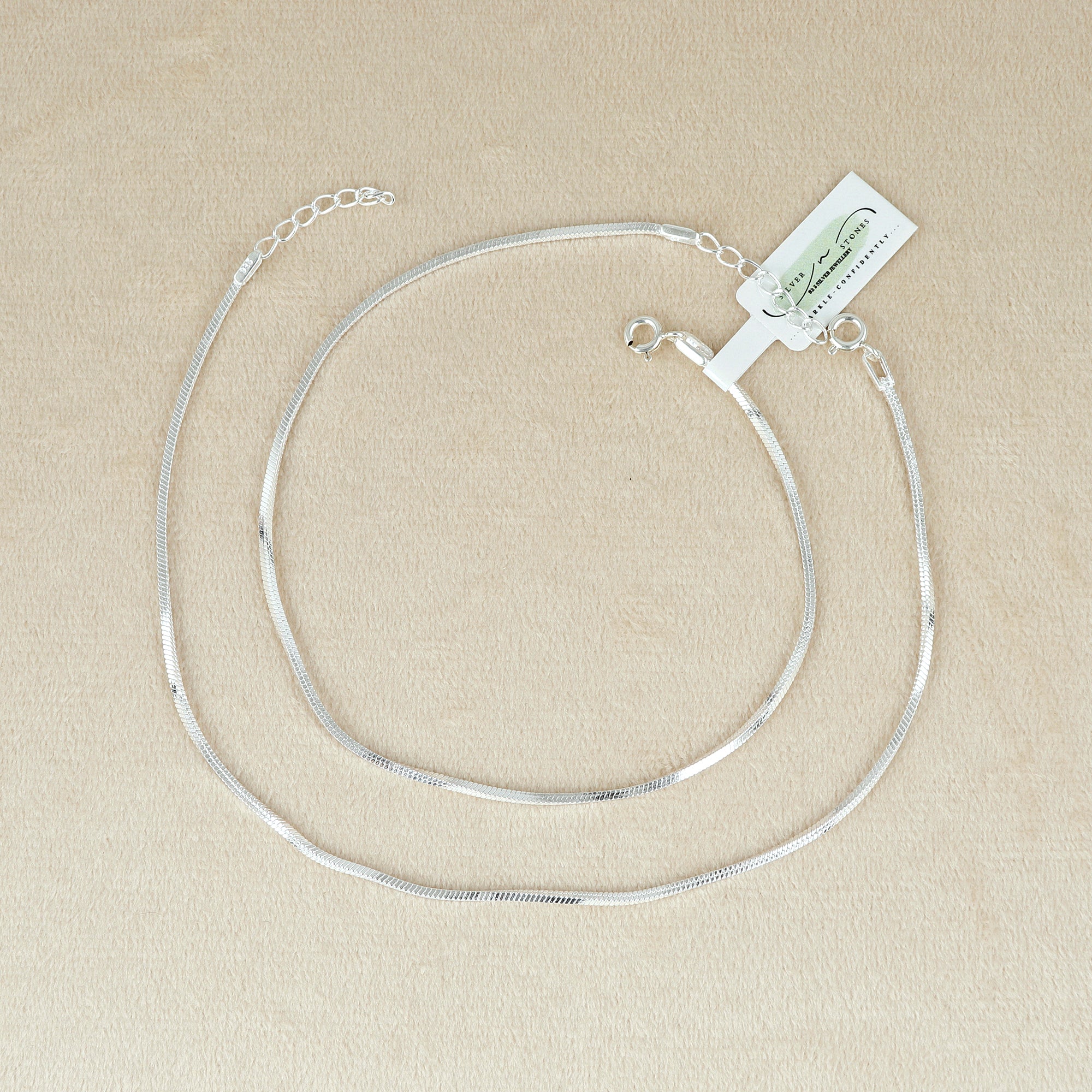 Classic Silver Snake Anklet