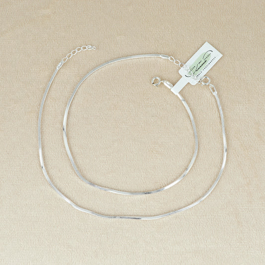 Classic Silver Snake Anklet