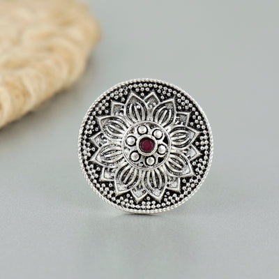 Vintage Charm Sterling Silver Ring