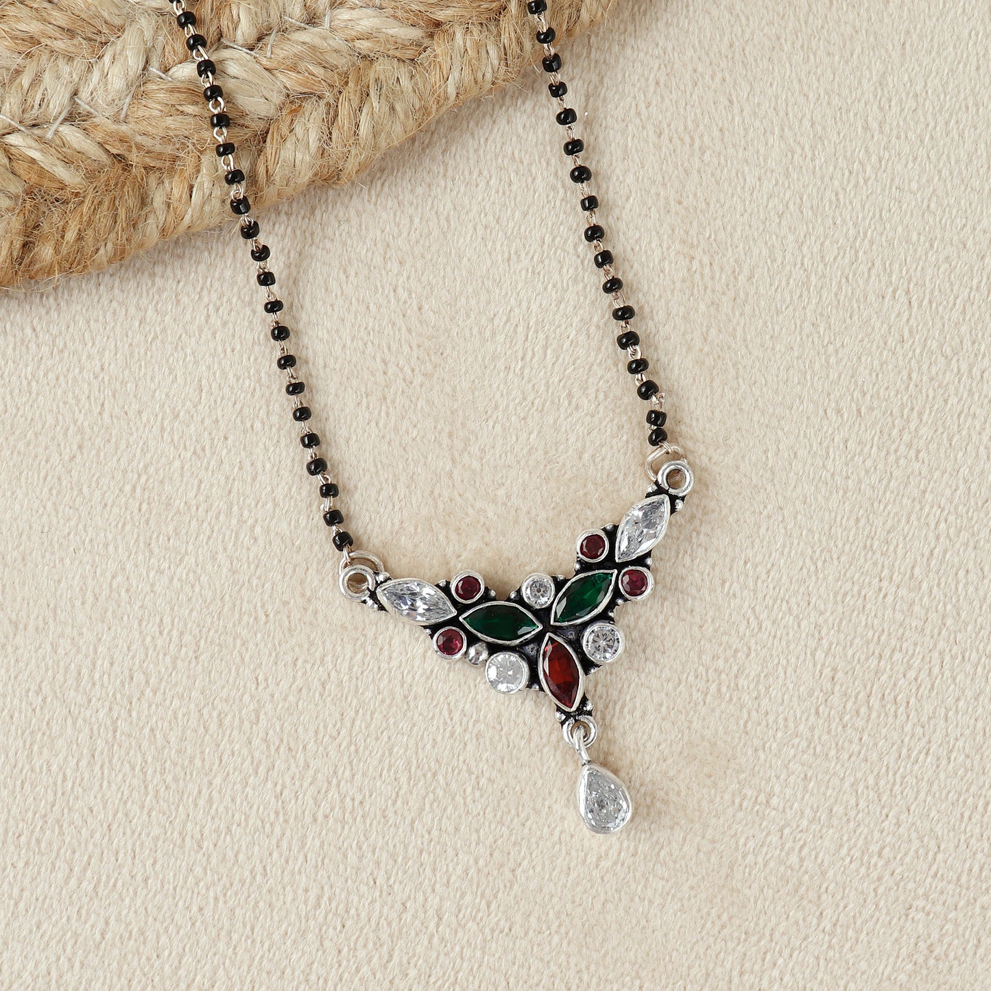 Mystic Fusion Silver Mangalsutra