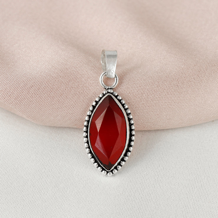 Exquisite Rava Work Sterling Silver Pendant