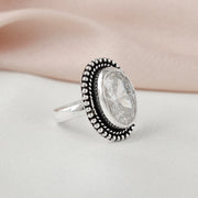 Charming Rava Wire Work Silver Ring