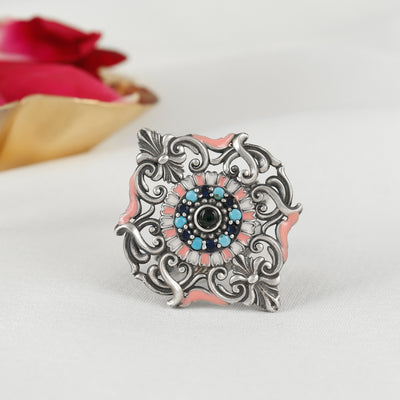 Dazzling Silver Festive Ring
