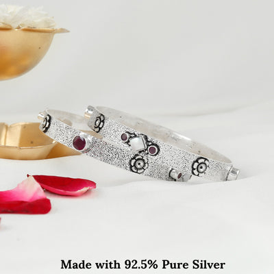 Pure Silver Statement Piece Bangle