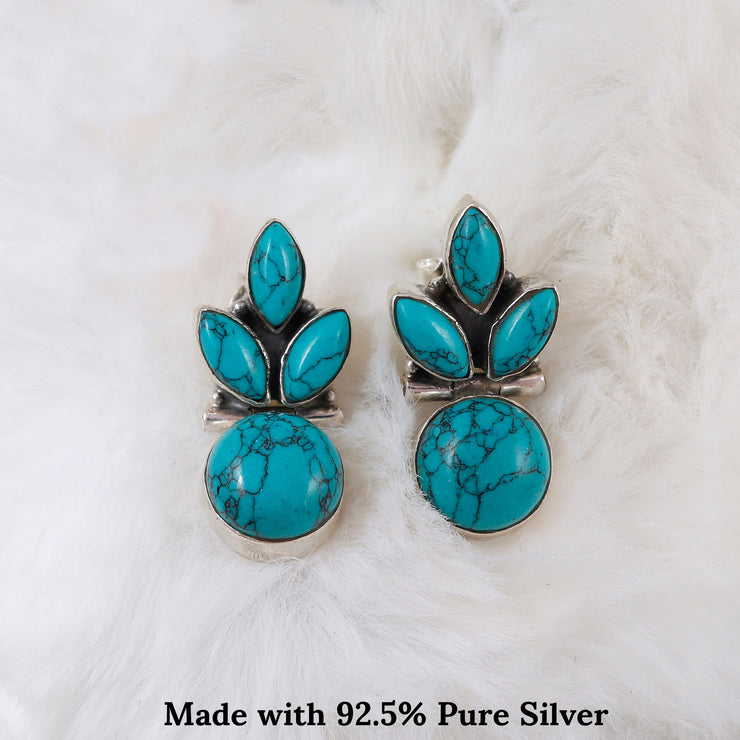 Pearl Leaf Elegance Earrings