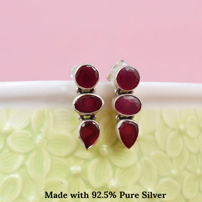 Ruby Radiance Earrings