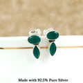 Oval Emerald Stud Earring