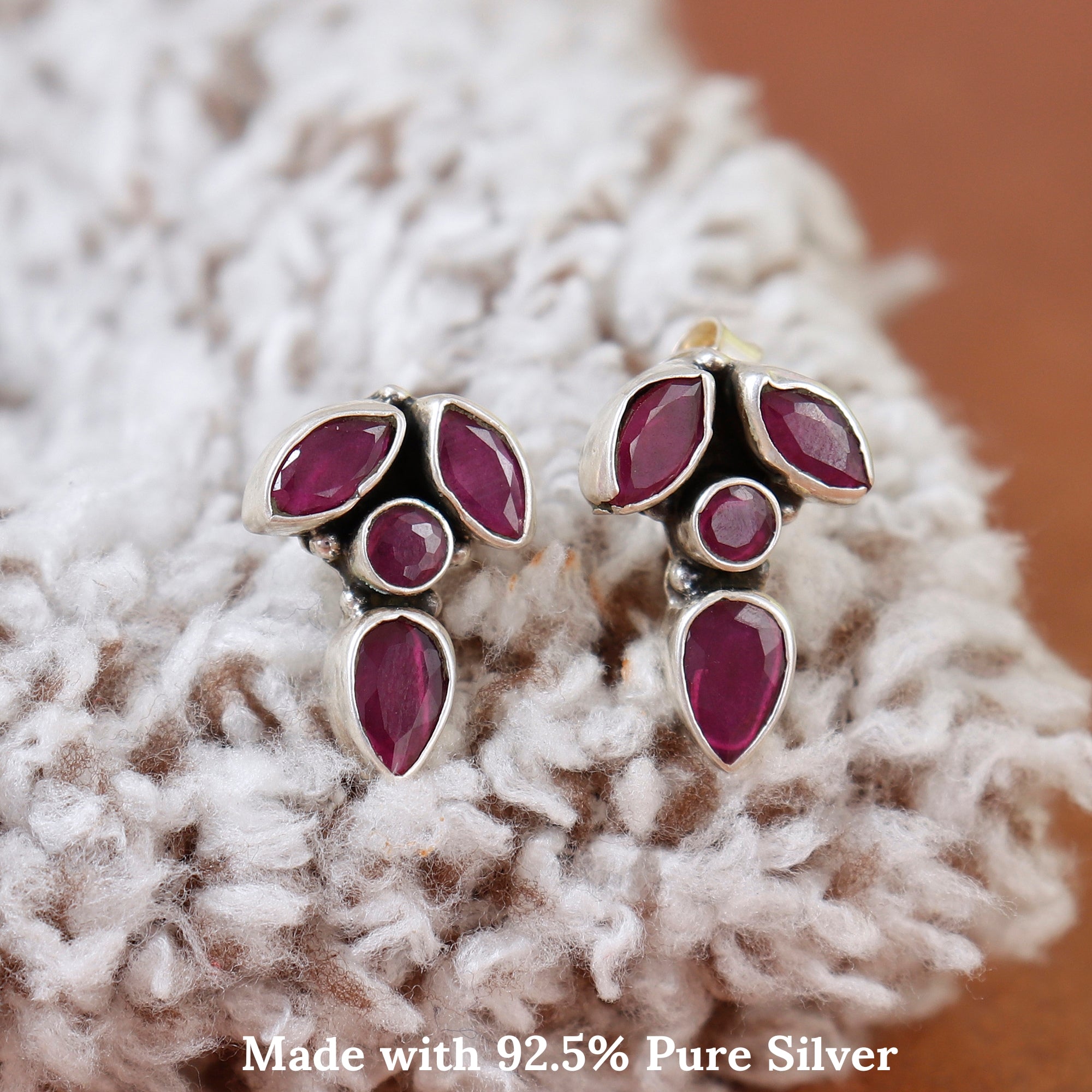 Ruby Marquise Radiance Studs