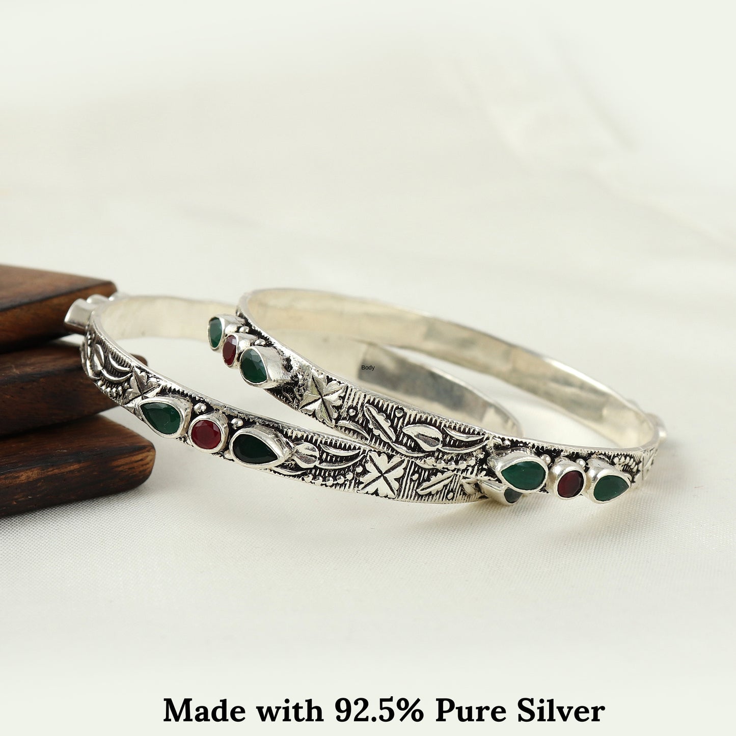 Silver Filigree Work Style Bangle