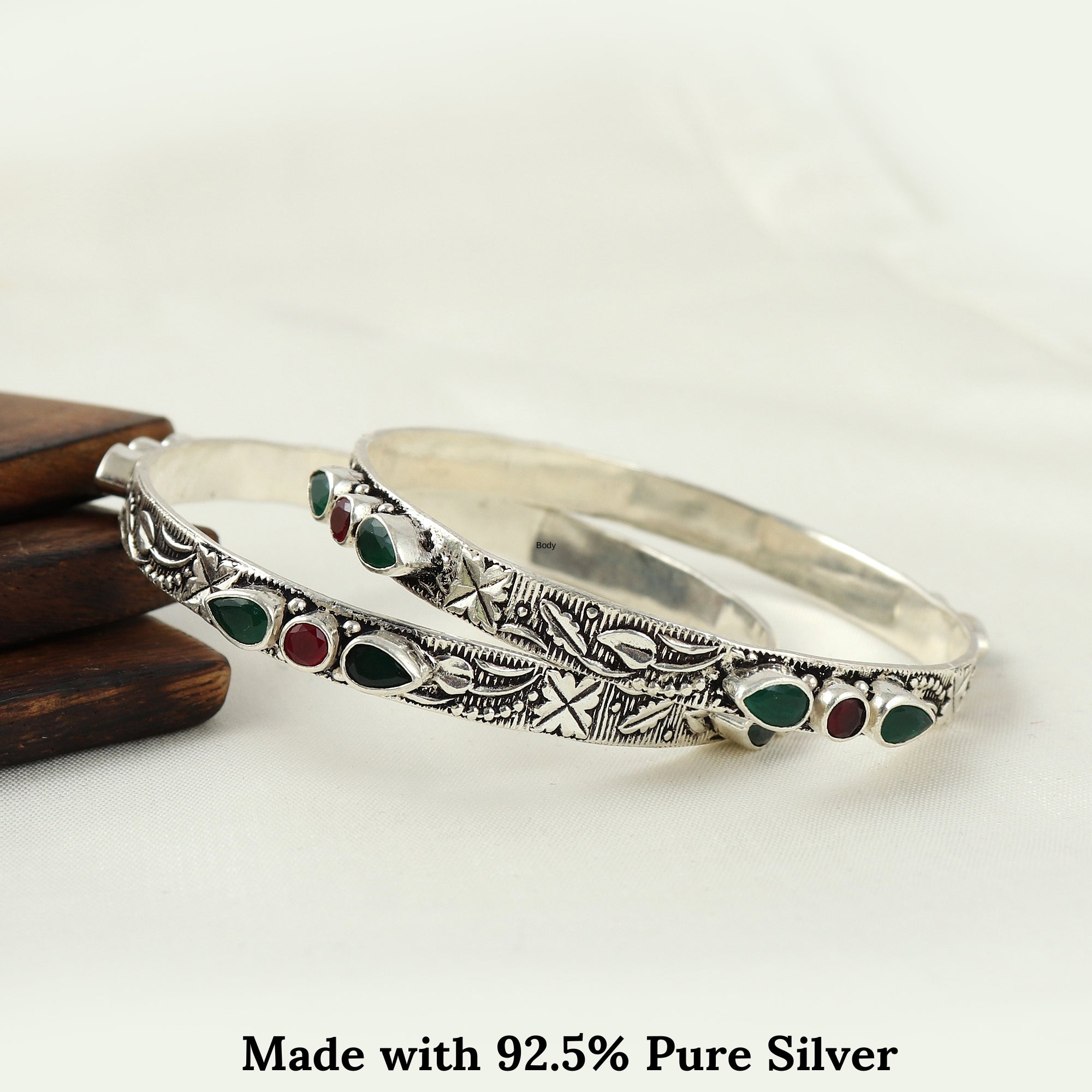 Silver Filigree Work Style Bangle