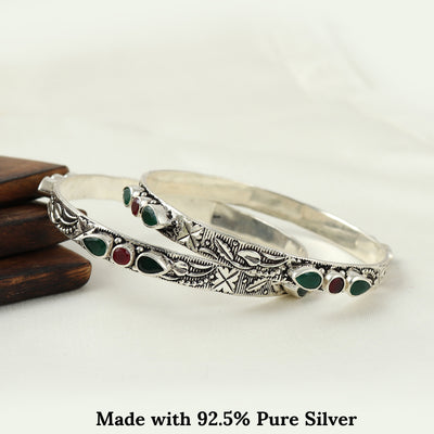 Silver Filigree Work Style Bangle