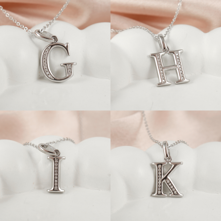 Silver Initial Pendant