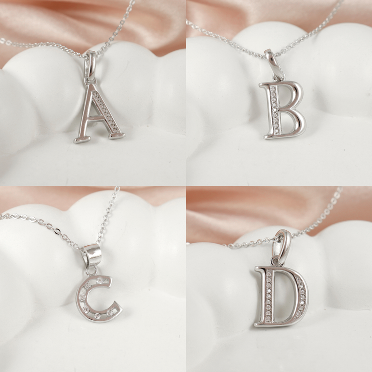 Silver Initial Pendant