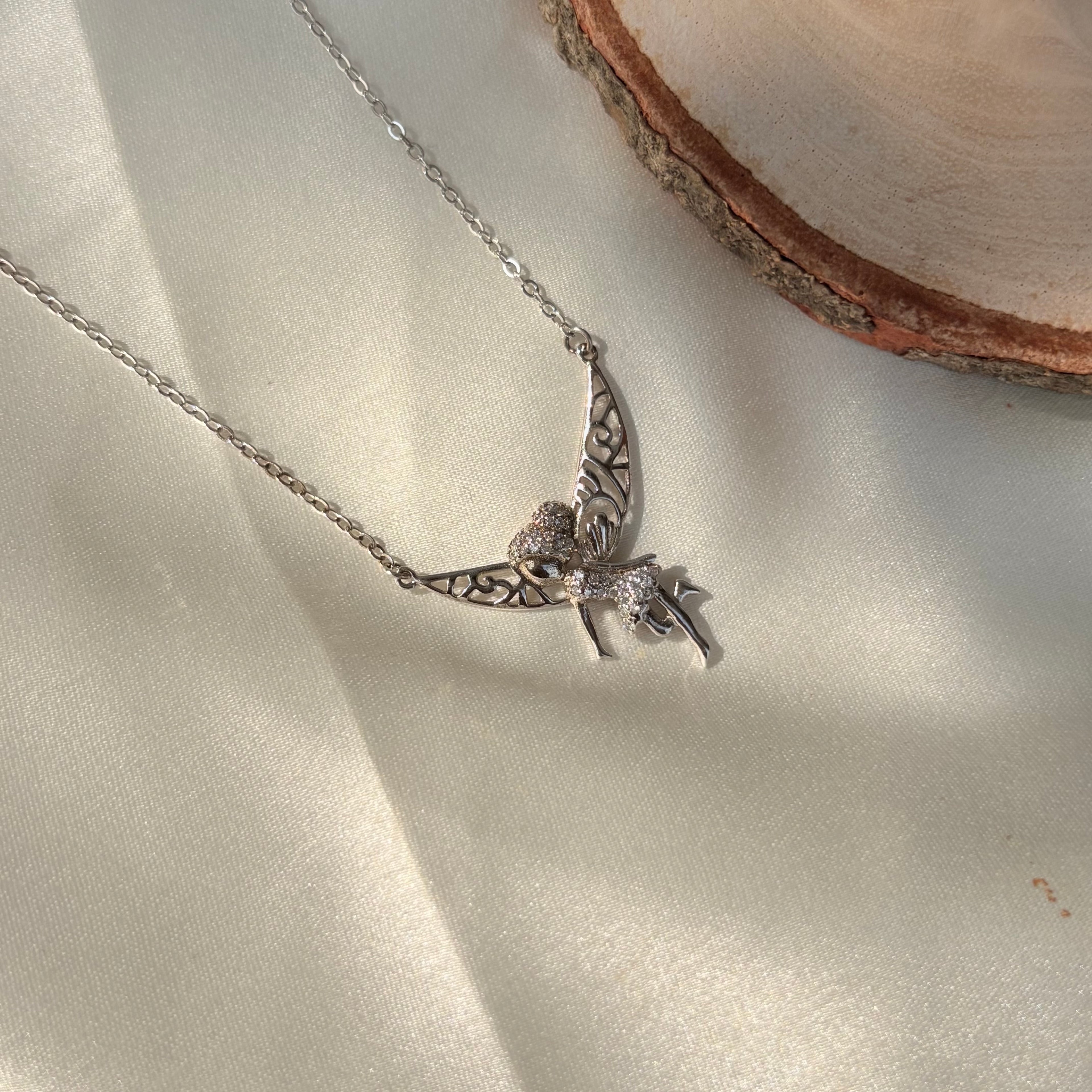 925 Silver Sparkling Ethereal Fairy Necklace