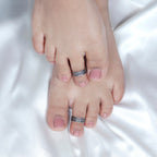 Vintage Inspired Silver Band Toe Ring