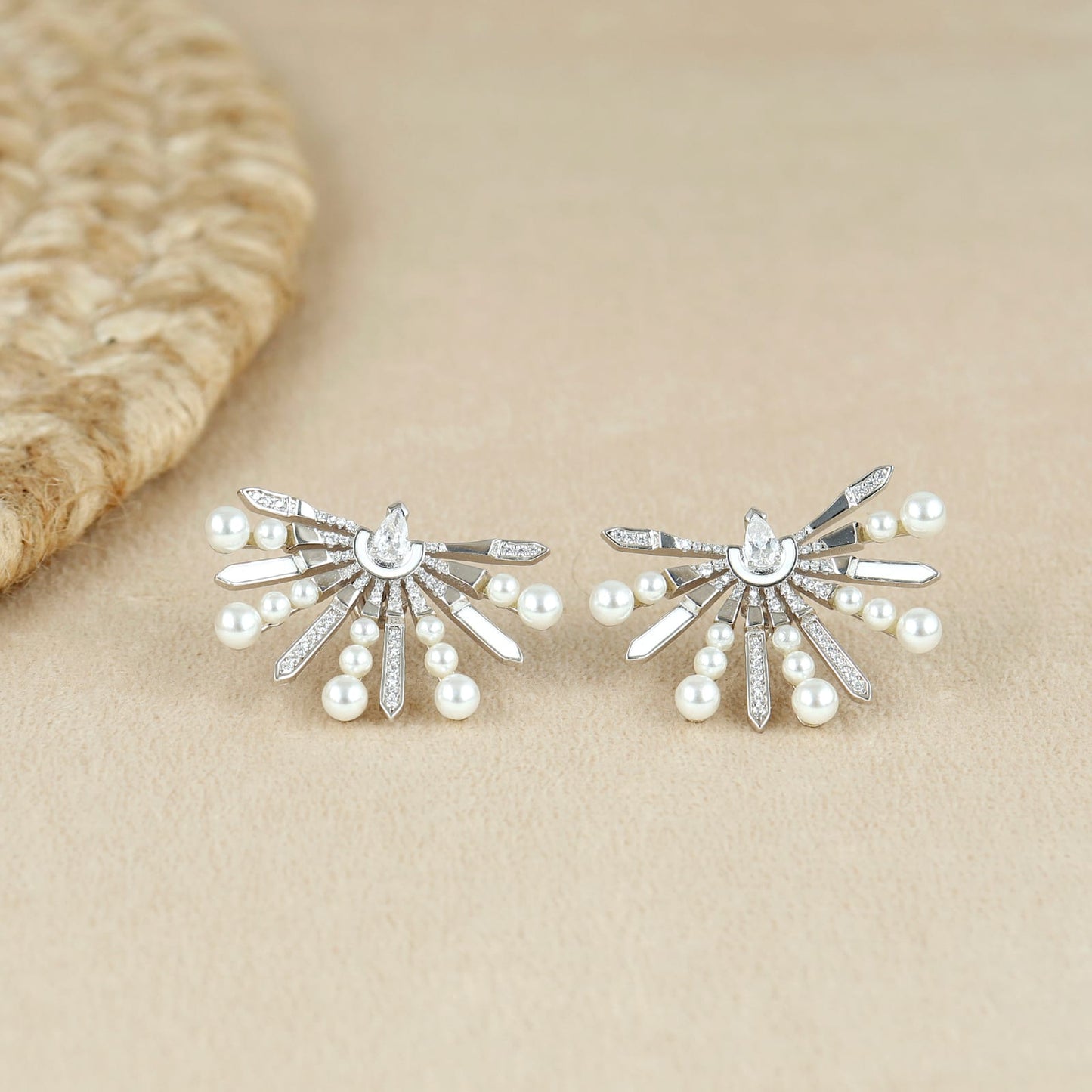 Stellar Sparkling Sterling Silver Earring