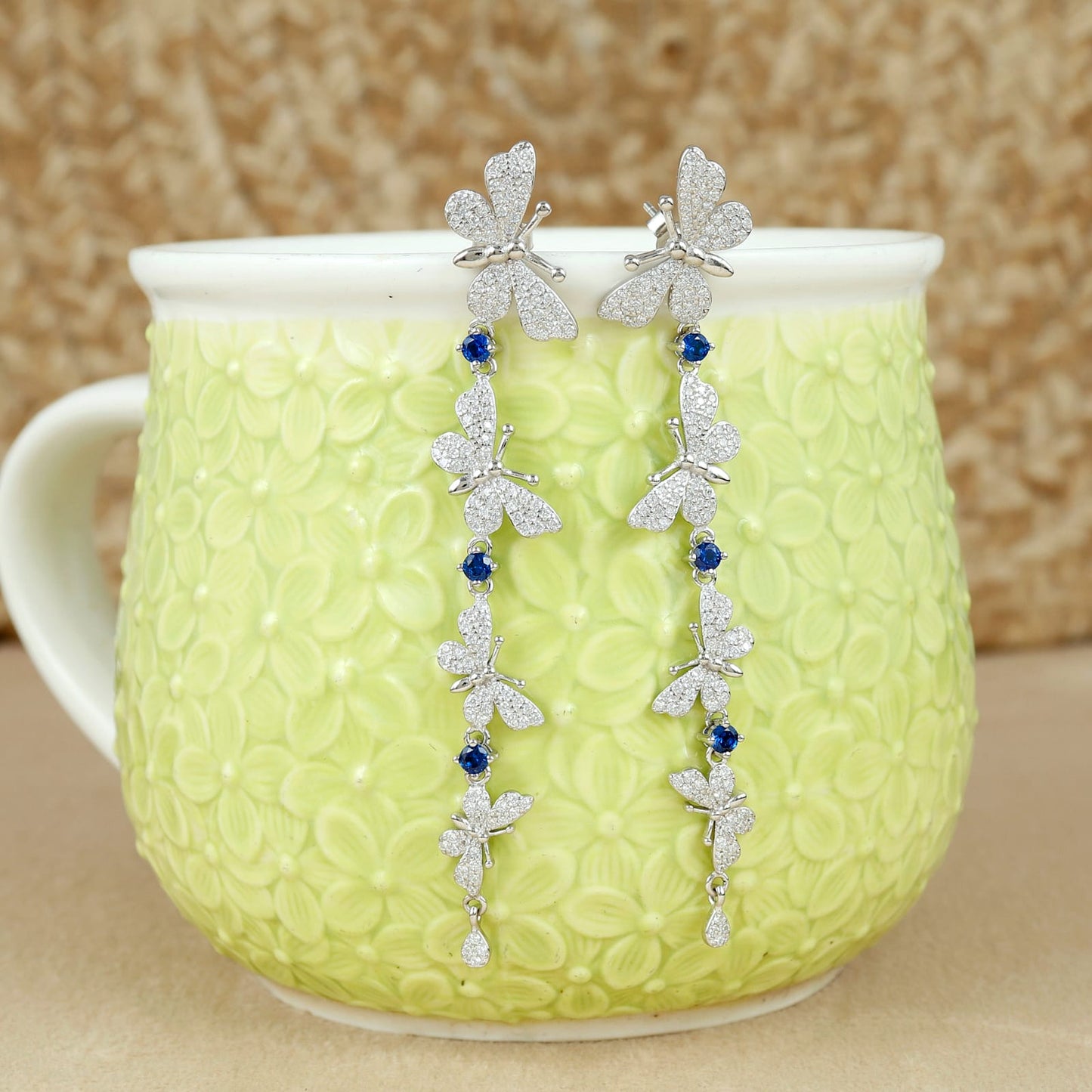 Royal Midnight Spark Silver Earrings