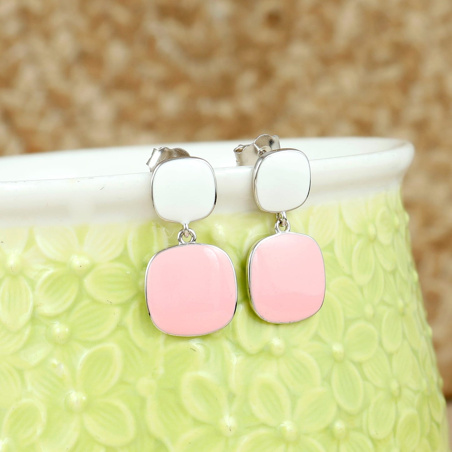 Regal Rose Nightfall Silver Earrings