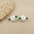 Wildflower Wonderland Enamel Silver Earring