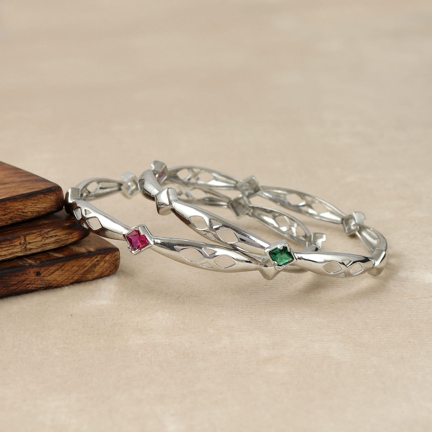 Mystic Multicolor Gem Bangle