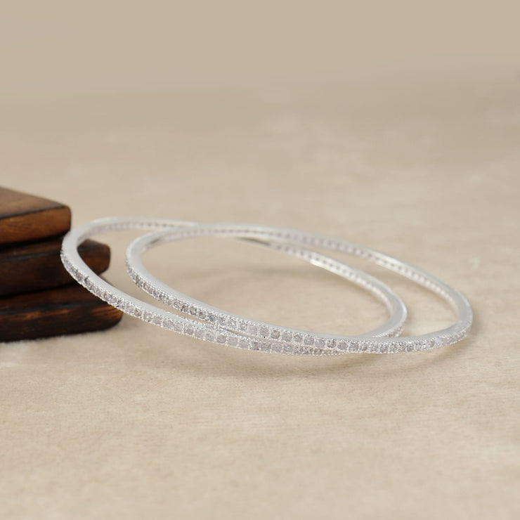 Pure Shine Silver Bangle For Women