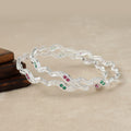 Silver Aurora Gem Bangle