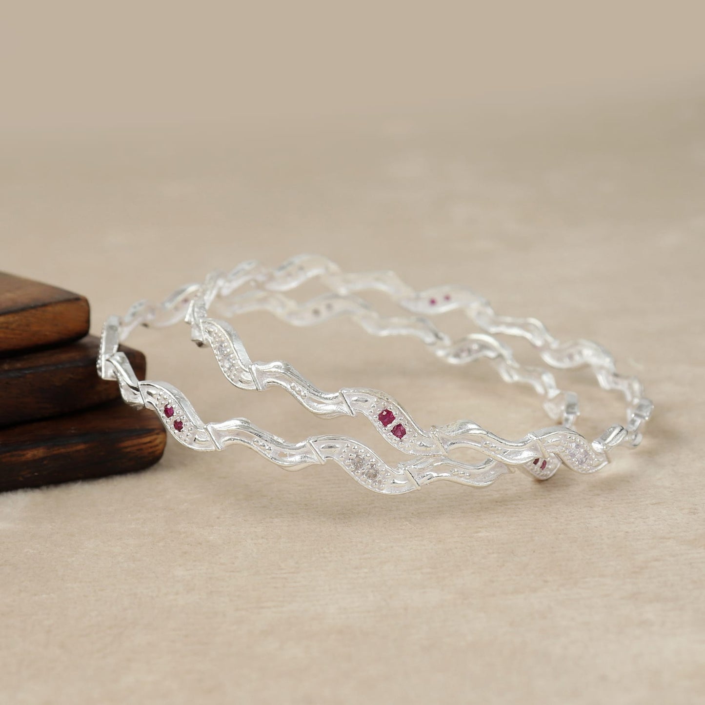 Colorburst Sterling Silver Bangle