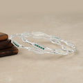 Emerald Pop Silver Bangle