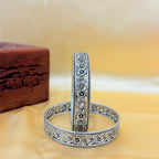 Roohani Classic Filigree Silver Bangle