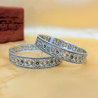 Roohani Classic Filigree Silver Bangle