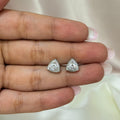 925 Silver Solitaire Stud Earrings