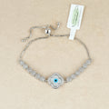 Protection Evil Eye Silver Bracelet