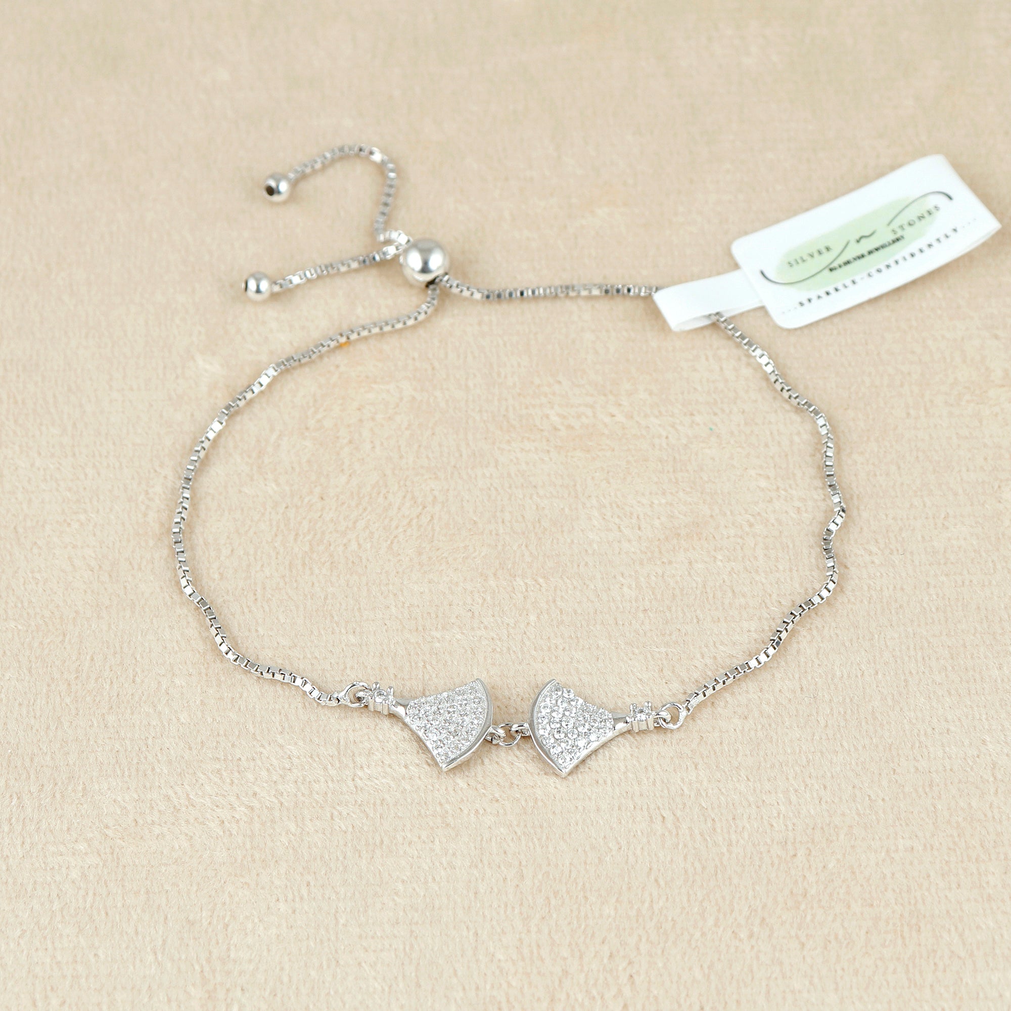 Aurora Glow Silver Bracelet