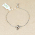 Pure Radiance Butterfly Silver Bracelet