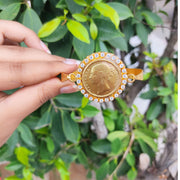 Gold Plated Silver Coin Kada